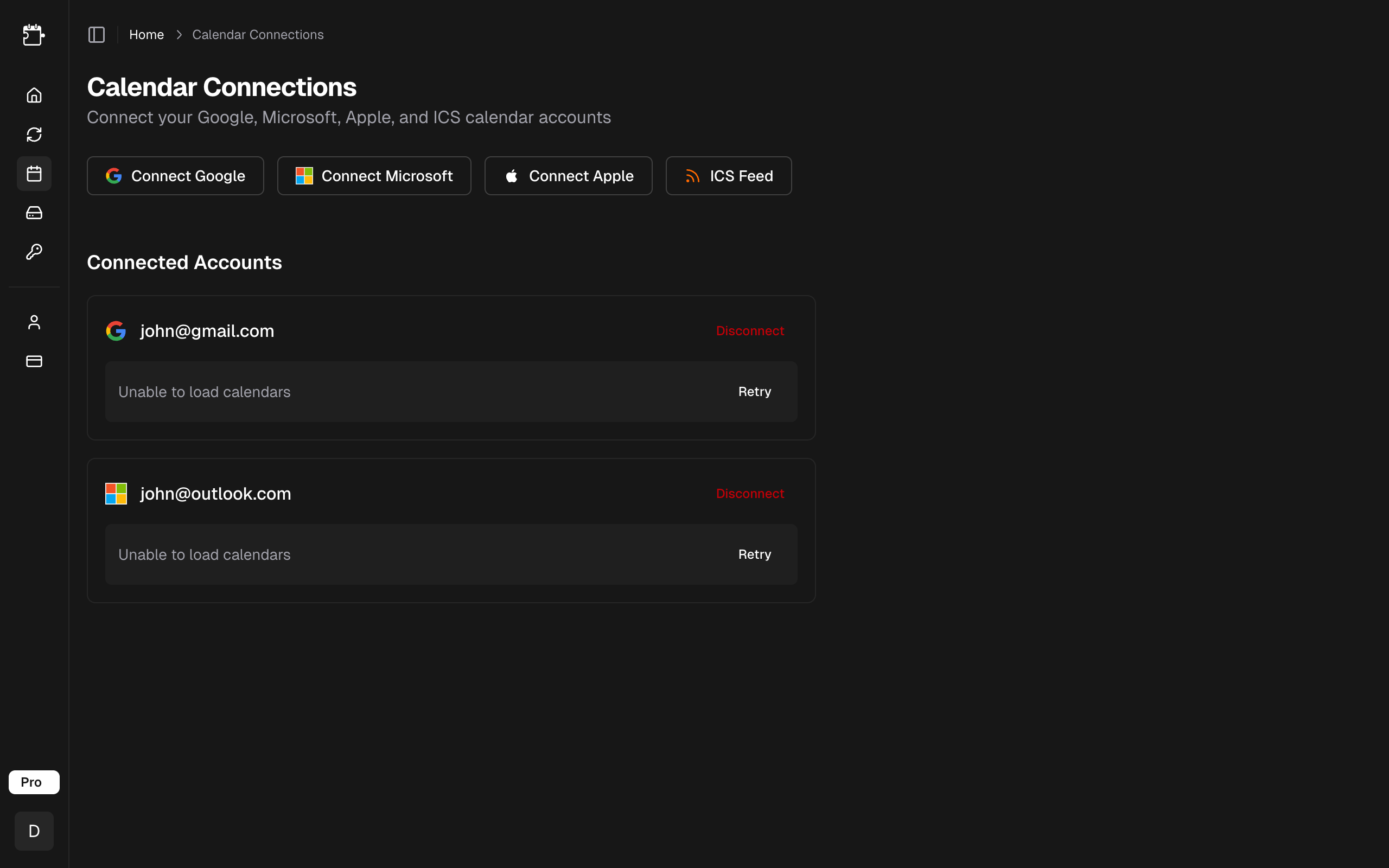 Add Connection button