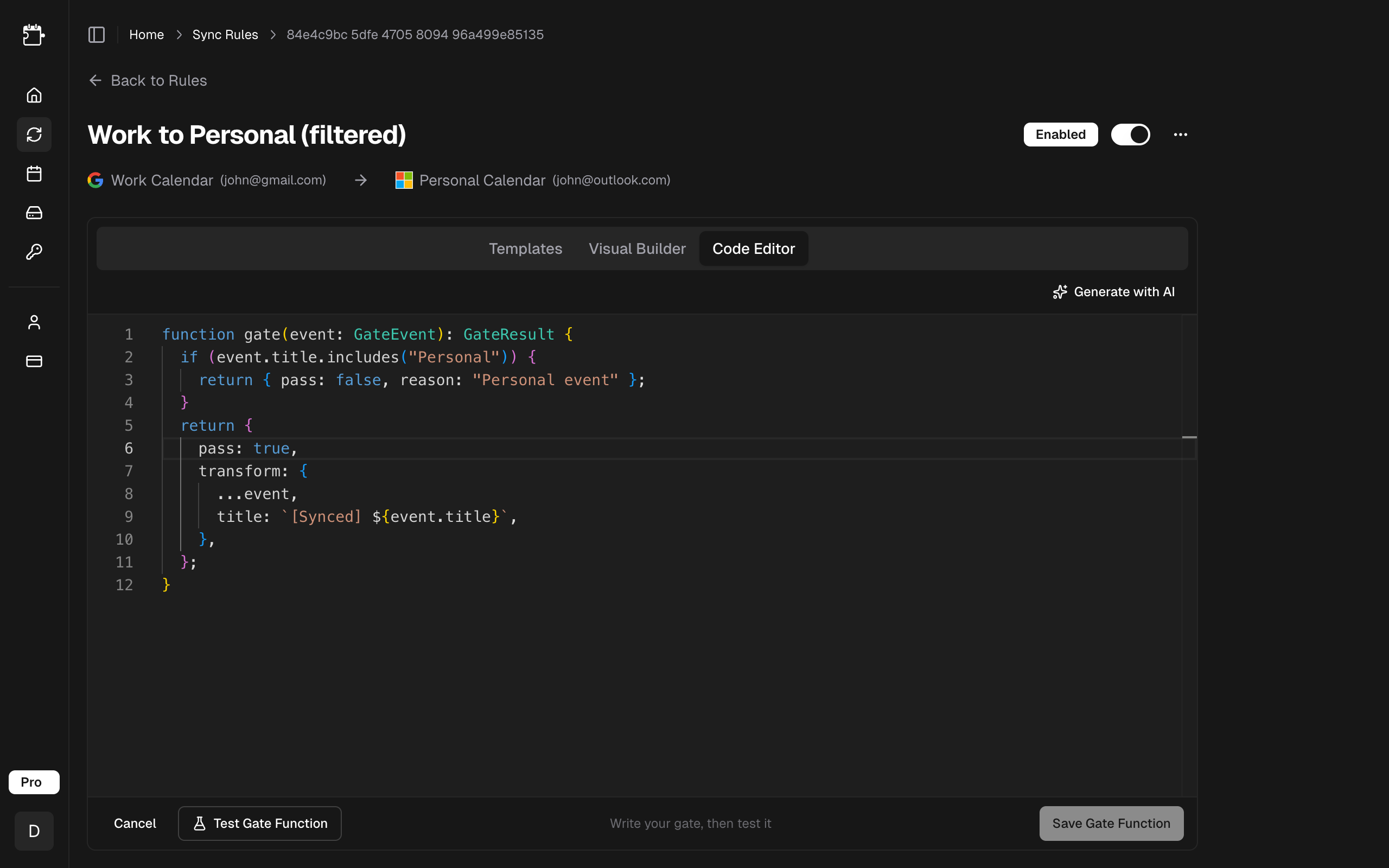 Code Editor with TypeScript autocompletion